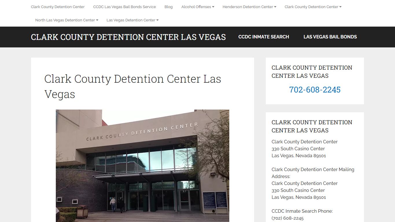 Clark County Inmate Search Nevada